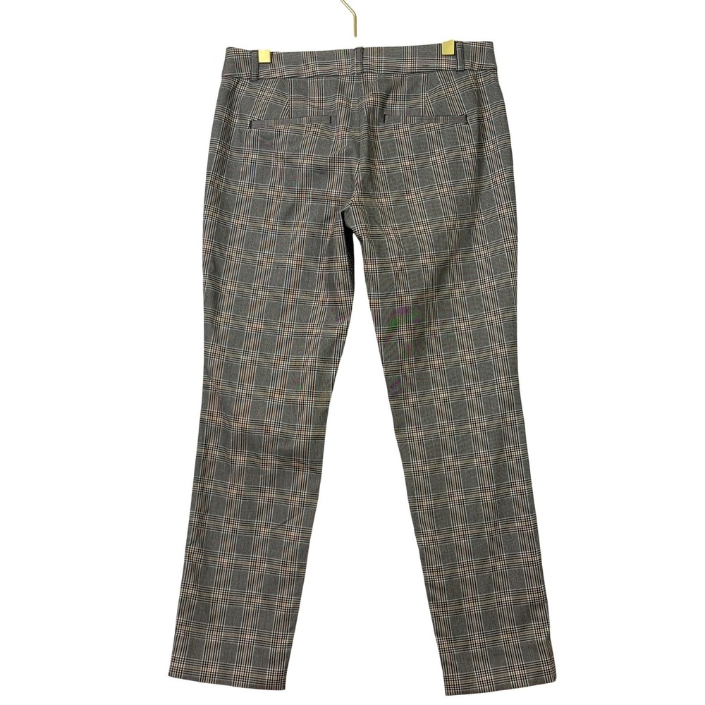 Banana Republic‎ Sloan Plaid Straight Leg Petite Pants Size 2P - Picture 4 of 8